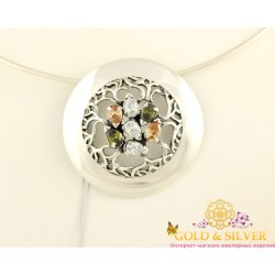 Серебряный кулон Подсолнух 3097